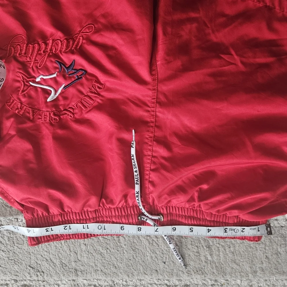 Paul & Shark Red Yachting Swim Trunks with Mesh Lining